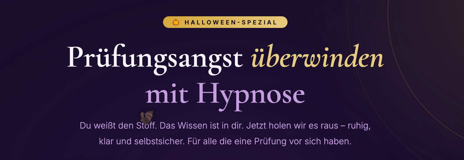 Prüfungsangst überwinden mit Hypnose